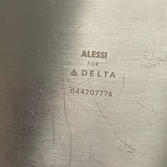 ALESSI For DELTA AIRLINES 5PC. Lot Stainless Steel Trays - Picture 3 of 4